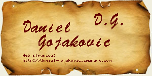 Daniel Gojaković vizit kartica